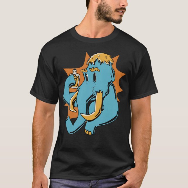 T-shirt Ami animal mammouth (Devant)