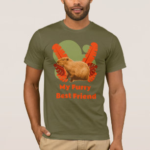 T-shirt Ami Capybara Poilu Animal Tropical