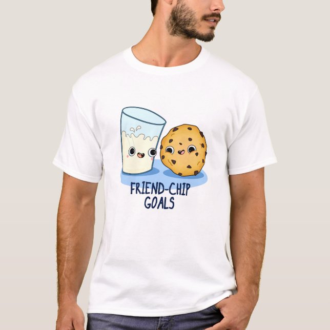 T-shirt Ami-Chip Buts Drôle Lait Cookies Pun (Devant)