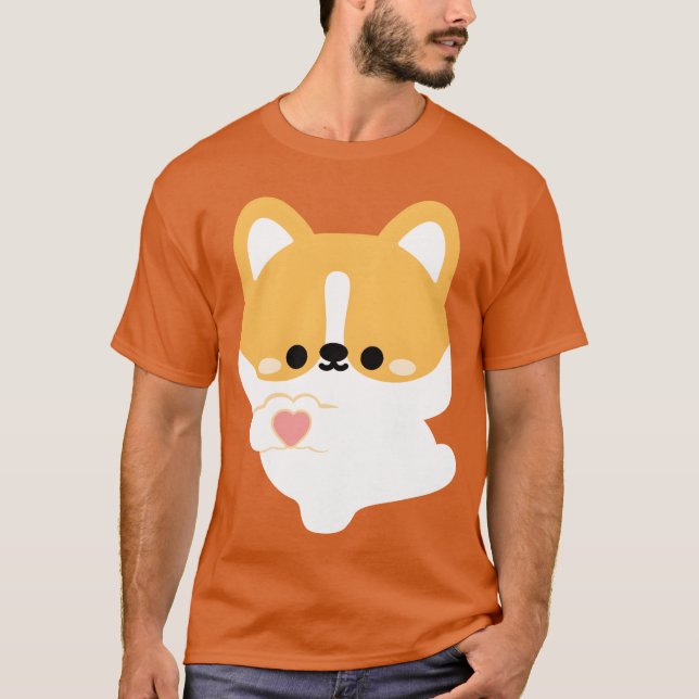 T-shirt Ami Corgi d'amour (Devant)