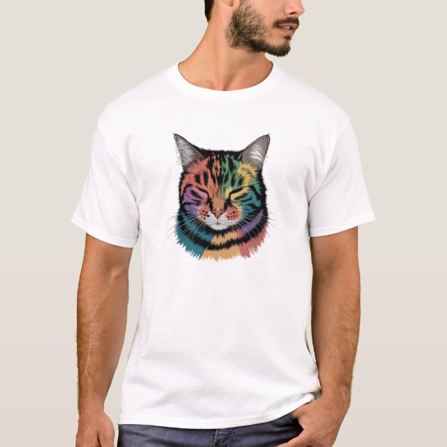 T-shirt Ami de chat (Devant)