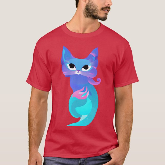 T-shirt ami de chat stylisé (Devant)