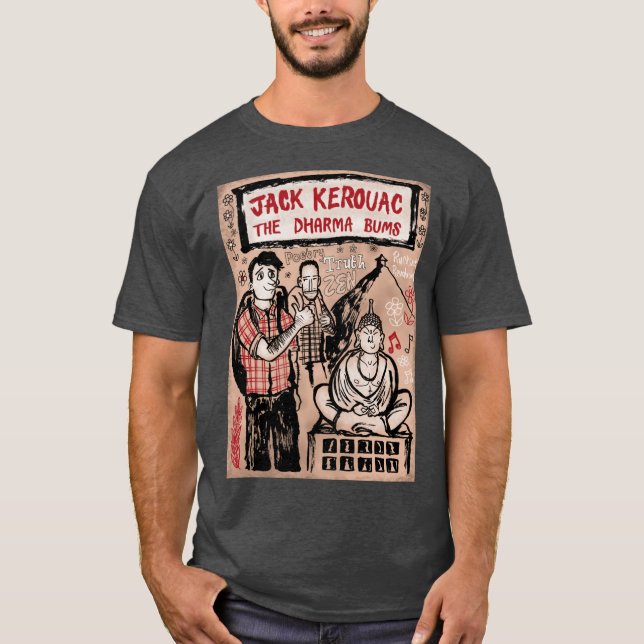 T-shirt ami de Jack Kerouac Dharma Bums (Devant)
