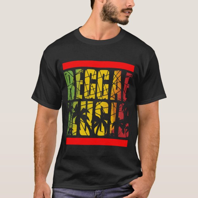 T-shirt ami de la musique reggae (Devant)