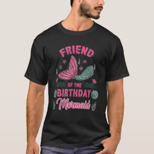 T-shirt Ami De La Sirène D'Anniversaire Vintage