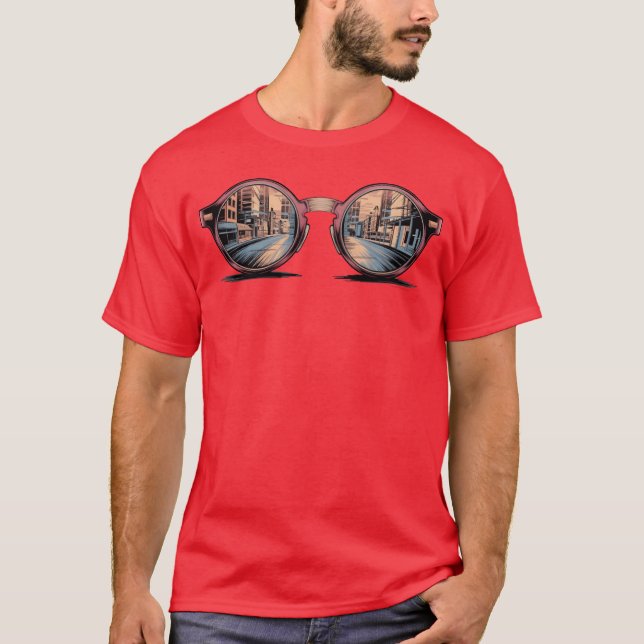 T-shirt ami de la vision de la ville (Devant)