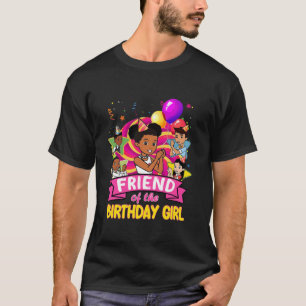 T-shirt Ami De L'Anniversaire Fille Poupée Famille Fête Dé