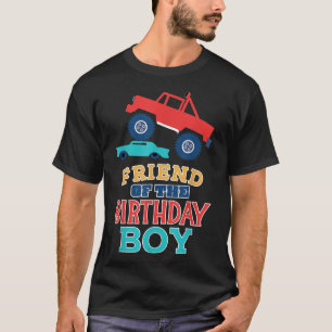 T-shirt Ami De L'Anniversaire Garçon Monster Truck Matchin