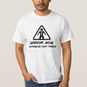 T-shirt Ami de l'erreur 404 non trouvé