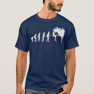 T-shirt Ami de l'évolution de l'escalade de rocher