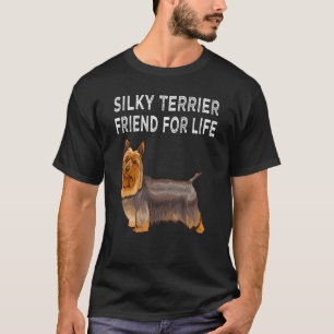 T-shirt Ami de terrier soyeux pour la vie Amitié canine