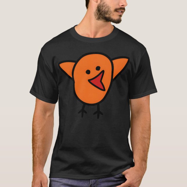 T-shirt ami des oiseaux rétro (Devant)