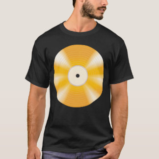 T-shirt ami disque vinyle doré