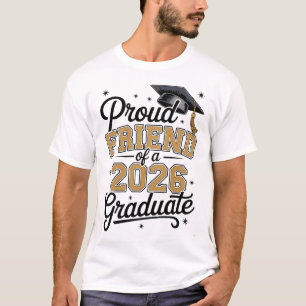 T-shirt Ami fier d'un diplômé de 2026 Diplômé Or
