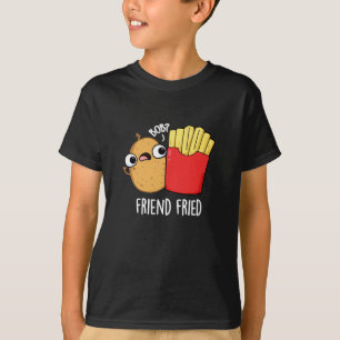 T-shirt Ami Friend Funny Fries Français Pun Dark BG