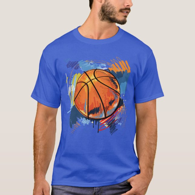 T-shirt ami graffiti art basket-ball (Devant)