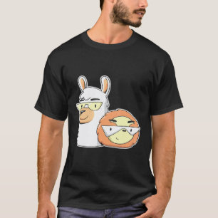 T-shirt Ami hipster cool Lunettes de soleil Lama Paresseux