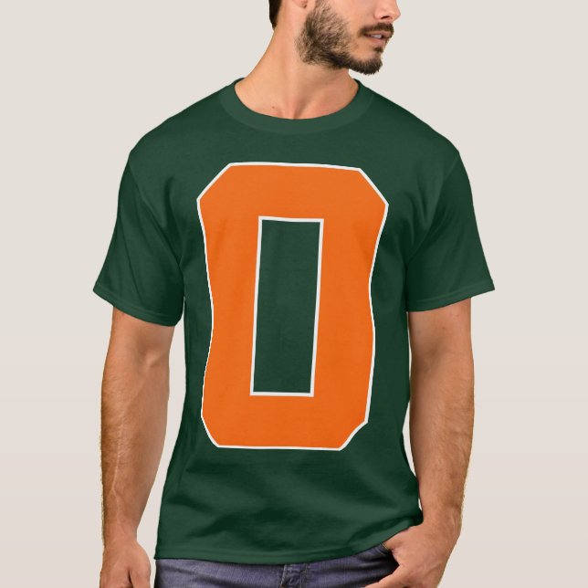 T-shirt Ami orange du sport numéro 0 (Devant)