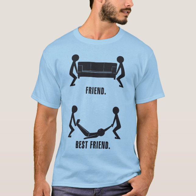 T-shirt Ami ou meilleur ami (Devant)