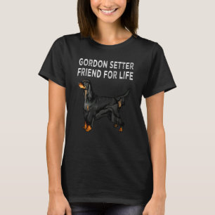 T-shirt Ami pour la vie Gordon Setter Amitié canine