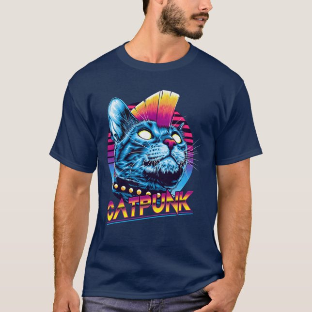 T-shirt ami Punk chat (Devant)