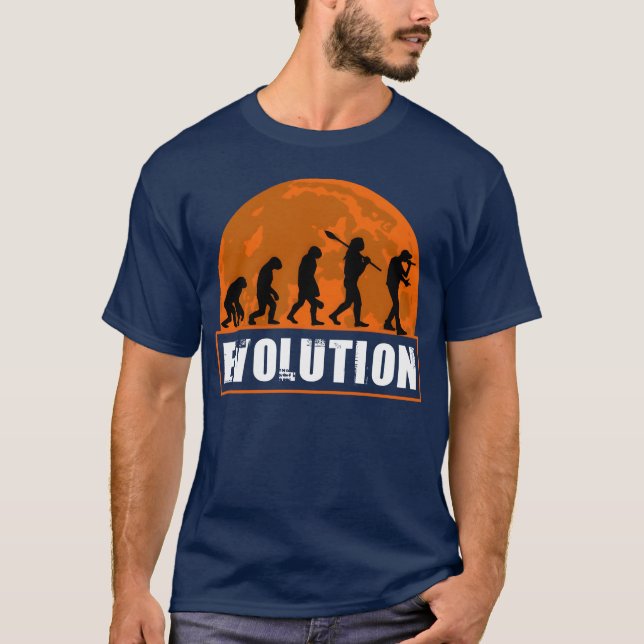 T-shirt Ami rappeur drôle de l'évolution humaine (Devant)