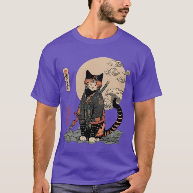 T-shirt ami Ronin Cat (Devant)