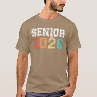 T-shirt ami Senior 2026 diplômé Rétro Vintage