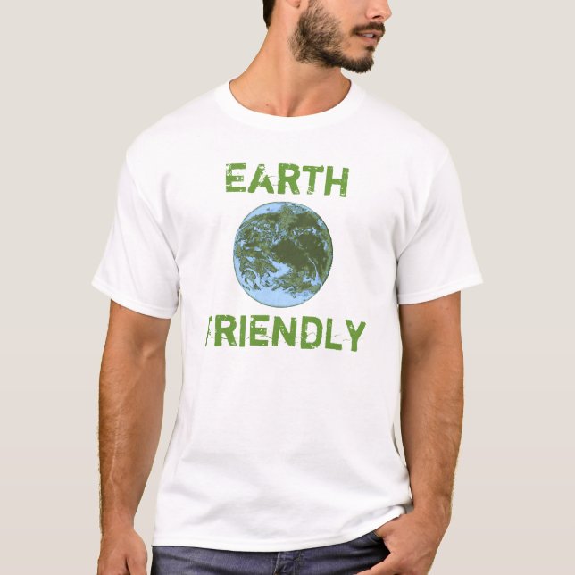 T-shirt amical de la terre (Devant)