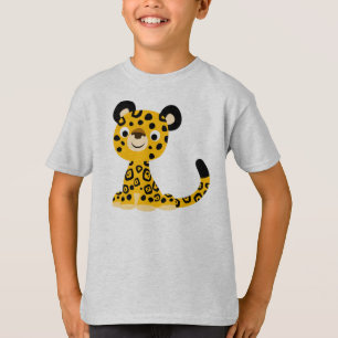 T-shirt amical mignon d'enfants de Jaguar de bande
