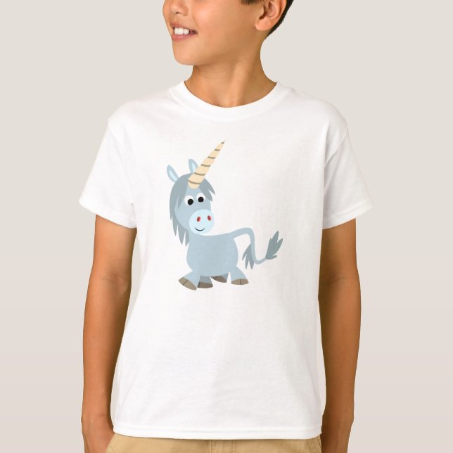 T-shirt amical mignon d'enfants de licorne de (Devant)