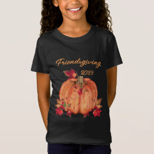 T-Shirt Amical   Thanksgiving Autumn Orange Citrouille