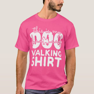 T-shirt amie de chien de promenade