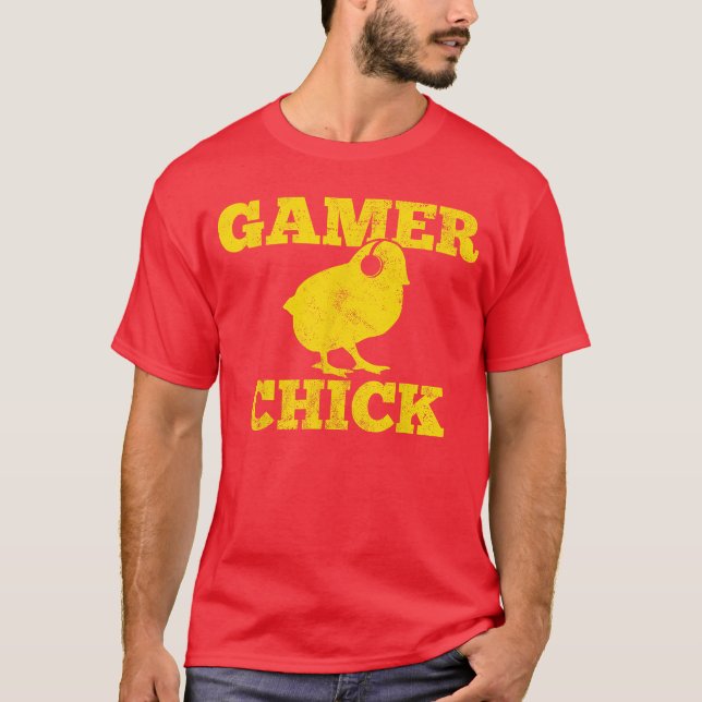 T-shirt amie de jeu de Gamer Chick (Devant)