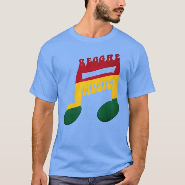 T-SHIRT AMIE DE MUSIQUE REGGAE (Devant)