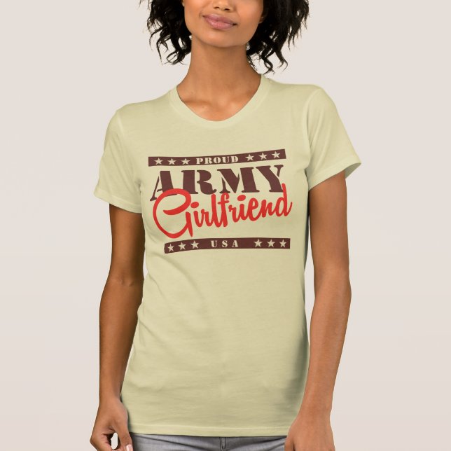 T-shirt Amie fière d'armée (Devant)