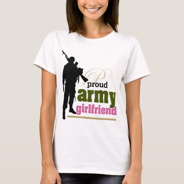 T-shirt Amie fière d'armée (Devant)