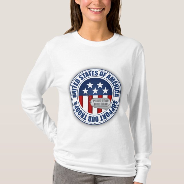 T-shirt Amie fière de la garde côtière (Devant)