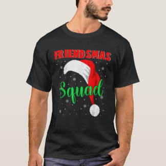 T-shirt Amies Escouade Cool Père Noël Correspondances Amis