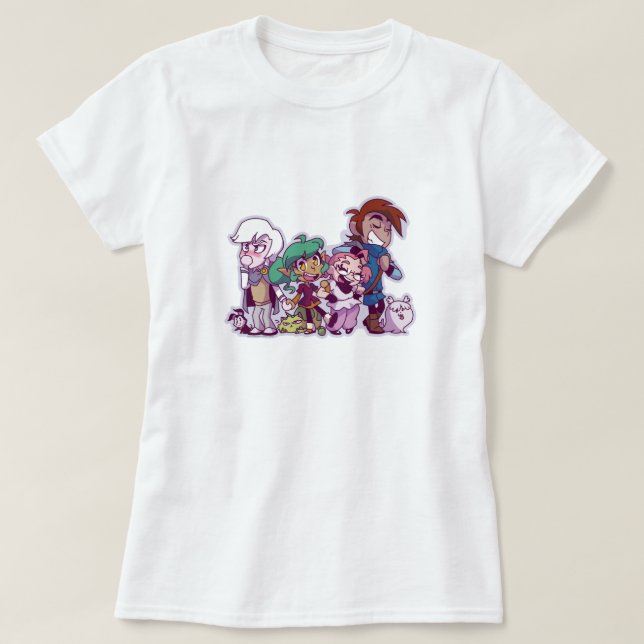 T-shirt Amies et animaux familiers de harpie Gee ! (Design devant)