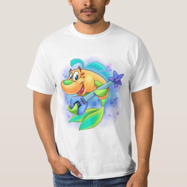 T-shirt AmiPoisson caricature poisson confiture chemise de (Devant)