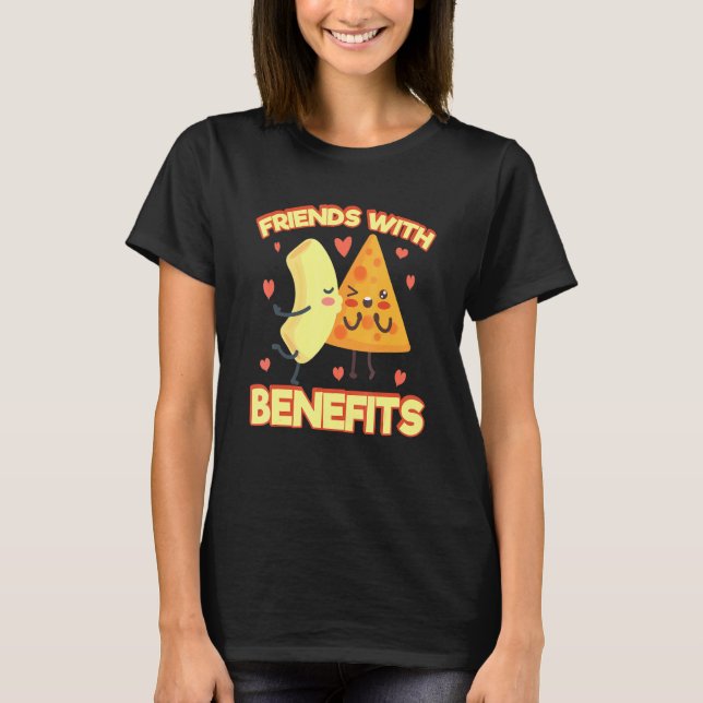 T-shirt Amis Avec Avantage Macaroni Et Fromage (Devant)