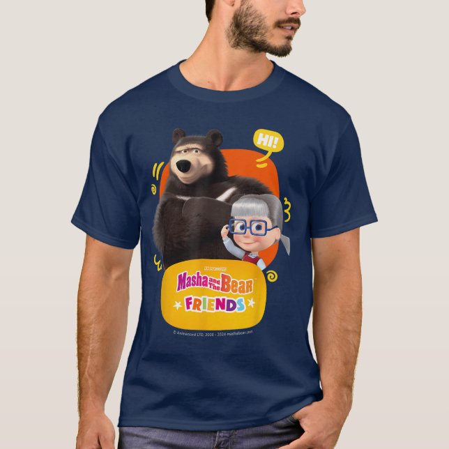 T-shirt Amis Bonjour drôle (Devant)