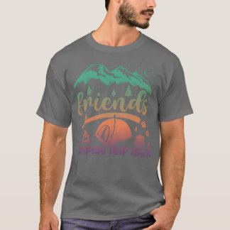 T-shirt Amis Campingrip Amateur de camping Camper étoiles 