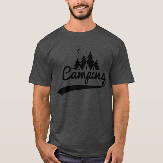 T-shirt amis de camping de luxe (Devant)