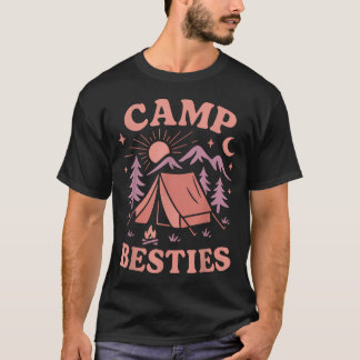 T-shirt Amis de camping en tente Vintage Camp