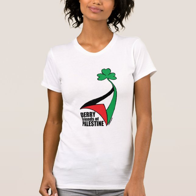 T-shirt Amis de Derry de la Palestine (Devant)