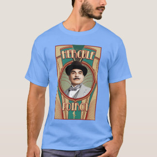 T-shirt Amis de design Hercule Poirot