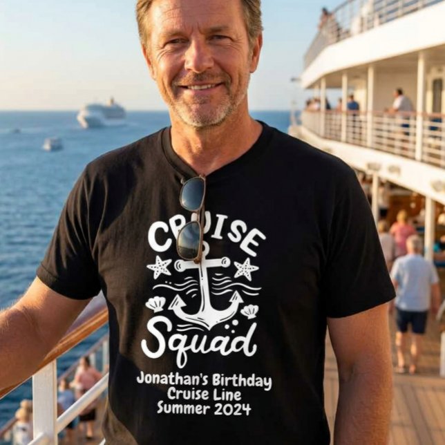 T-shirt Amis de groupe Squad Personnalisé Anniversaire Bla (Créateur téléchargé)