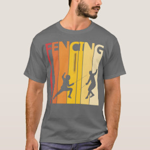 T-shirt Amis de la famille de sports d'escrime vintage ann